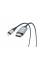 Конвертер Hoco UA15 HDMI (папа)-Lighting (папа) 2м, оплетка, круглый Black / Gray, Box