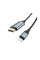 Конвертер Hoco UA15 HDMI (папа)-Lighting (папа) 2м, оплетка, круглый Black / Gray, Box