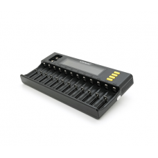 ЗУ универсальное Liitokala Lii-S12, 12+2 каналов, Ni-Mh / Li-ion / LiFePo4 / крона, 220V / 12V, LED+LCD, Box