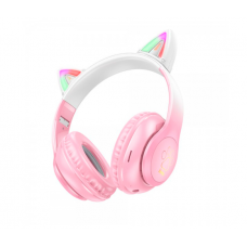 Беспроводные Bluetooth наушники HOCO W42, White / Pink, Box