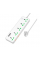 Сетевой фильтр HOCO AC13A на 5 розеток + 3 USB+ USB-C, 17W, 220В, кабель 1,5м, White, Box