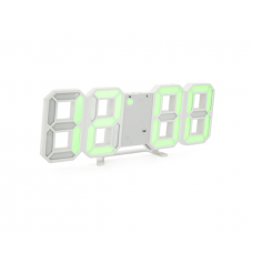 Електронний годинник VST-LY1089, будильник, живлення від кабелю 220V, Green Light, Box