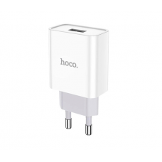 СЗУ 110-240V HOCO C72A 1xUSB, 2.1A, White, Blister