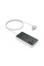 Сетевой фильтр HOCO AC7A на 3 розетки + 3 USB+USB-C, 17W, 220В, кабель 1,5м, Black / White, Box