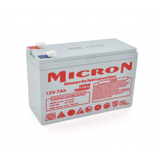 Аккумуляторная батарея Micron MCN-12 / 7 12 V 7Ah ( 150 x 65 x 95 (100) ) Gray