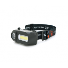 Налобний ліхтарик Voltronic KX-1804,2 Cob, White+Red, 6 режимів, корпус: пластик, водостійкий, ip44, АКБ 18650, Type-C кабель, 6500K, BOX