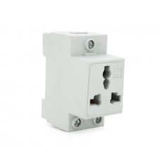 Модульна розетка Chenf Universal 3-pin на DIN-рейку, 250V / 10-16A, Box