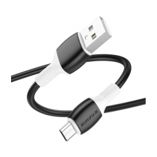 Кабель Borofone BX84, USB-Micro, 2.4A, довжина 1м, Black, BOX