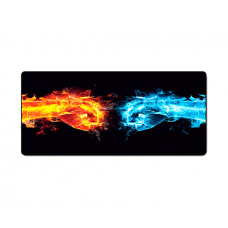 Коврик 300*700 тканевой Hands of fire с боковой прошивкой, толщина 2 мм, Black, Пакет