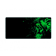 Коврик 300*700 тканевой Green tiger с боковой прошивкой, толщина 2 мм, Black, Пакет