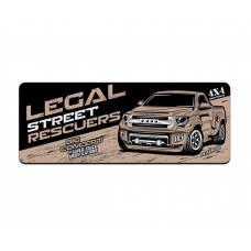 Коврик 300*700 тканевой Legal street rescuers с боковой прошивкой, толщина 2 мм, Beige, Пакет