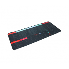 Коврик 300*700 тканевой Shortcut keys-1 с боковой прошивкой, толщина 2 мм, Black, Пакет