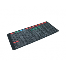 Коврик 300*700 тканевойEnglish Shortcut keys-1 с боковой прошивкой, толщина 2 мм, Black, Пакет