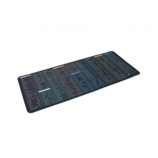 Коврик 300*700 тканевой Shortcut keys-2 с боковой прошивкой, толщина 2 мм, Black, Пакет