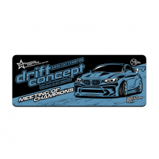 Коврик 300*700 тканевой Drift concept с боковой прошивкой, толщина 2 мм, Dark blue, Пакет
