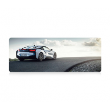 Коврик 300*700 тканевой BMW с боковой прошивкой, толщина 2 мм, Gray, Пакет