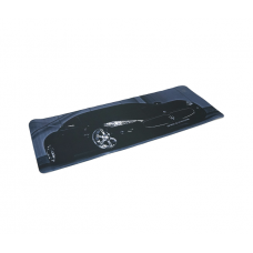 Коврик 300*800 тканевой Maserati с боковой прошивкой, толщина 3 мм, Black, Пакет
