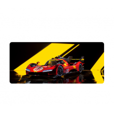 Коврик 300*800 тканевой Ferrari 499P с боковой прошивкой, толщина 3 мм, Red, Пакет