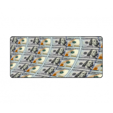 Коврик 400*900 тканевой Banjamin с боковой прошивкой, толщина 4 мм, цвет Gray, Пакет