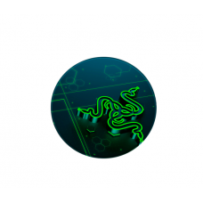 Коврик 220*220 мм тканевой RAZER 10 с боковой прошивкой (круглый), толщина 3 мм, цвет Black / Green, Пакет