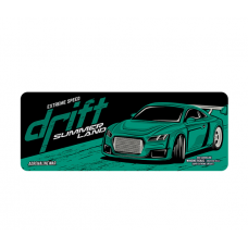 Коврик 300*700 тканевой Drift с боковой прошивкой, толщина 2 мм, цвет Dark green, Пакет