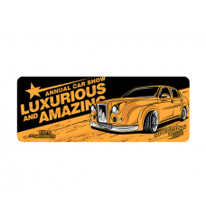 Коврик 300*700 тканевой Luxurious and Amazinc с боковой прошивкой, толщина 2 мм, цвет Dark yellow, Пакет