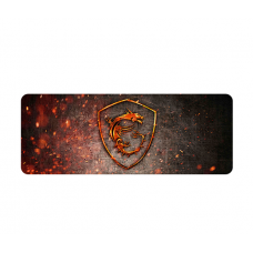 Коврик 300*600 тканевой MSI Fire Dragon с боковой прошивкой, толщина 2 мм, Black / red, Пакет
