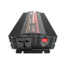 Інвертор напруги UKC 1300ВА(650Вт)+CHARGE 10A, 12 / 220V approximated, 1 універсальна розетка, Box