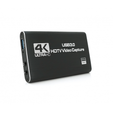 Внешняя карта видеозахвата 4К HDMI-USB 3.0, для захвата и записи видео с экрана компьютера+ микрофонный вход и выход на наушники