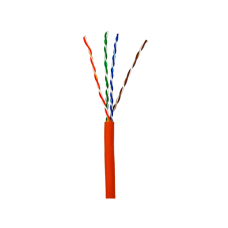 Кабель кручена пара GEAR UTP 4x2x0,51 Cat5E, CCA, LSZH низькодимний для внутрішніх робіт, помаранчевий, 305m