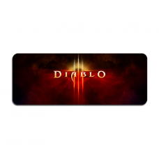 Коврик 400*900 тканевой "Diablo6" с боковой прошивкой, толщина 2 мм, Пакет