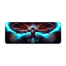 Коврик 400*900 тканевой "Diablo4" с боковой прошивкой, толщина 2 мм, Пакет