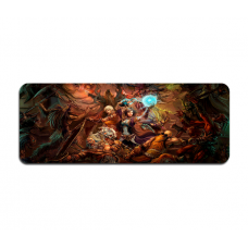 Коврик 400*900 тканевой "Diablo17" с боковой прошивкой, толщина 2 мм, Пакет