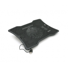 Підставка під ноутбук Pccooler N133, 10-15", 1*140mm, BLUE LED 1300±10% RPM, корпус метал+пластик, 1xUSB 2.0, Black, Box
