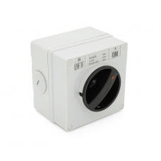 Вимикач зовнішнього монтажу, двосторонній висновок, IP65, AC:250V, 16A, Grey