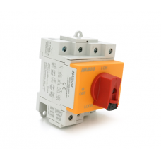 Поворотный выключатель c фиксатором, YRO YRDS1DB / N32 / 4, под DIN рейку, 1000V, 32A, 4P, Grey / Orange