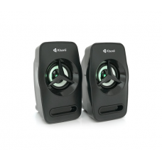 Колонки 2.0 Kisonli L-3030 для ПК и ноутбука, USB + 3.5mm, 2x3W, 20Hz- 20KHz, 20X11X13mm, black