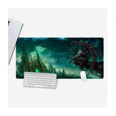 Коврик 300*800 тканевой "Fantasy Art. Demon hunter and castle" с боковой прошивкой, толщина 2 мм, Пакет