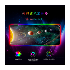 Коврик 300*800 для мыши "Solar system in star dust" тканевый с боковой прошивкой, толщина 3 мм, RGB подсветка , питание USB 1,8 м, Color Box