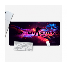 Коврик 300*800 тканевой "COUNTER STRIKE GO" с боковой прошивкой, толщина 2 мм, Пакет