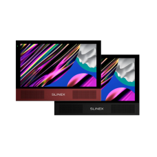 AHD відеодомофон Slinex Sonik 10 (black / red), 10” сенсорний IPS екран, запис руху, слот microSD, 248×177×21 мм