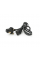 Кабель живлення UK 1.2m, 0.5mm, PC-184 / 2 CPCS-C13 3 pin (китайський роз'єм), Black, OEM