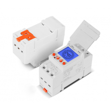 Реле часу Sinotimer TM929BK, 24 години, на DIN-рейку, LCD, програмований, змінна батарея, 30А, 85-265V, 87х65х35 мм