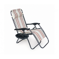 Кресло-шезлонг YT36696, 1800*650*1150мм, Brown / White OEM