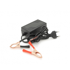 Зарядное устройство аккумуляторов LiFePO4 12V (14.6V), 4S, 2A, с крокодилами, LED-индикация