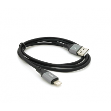 Кабель Hoco X86, Lightning-USB, 2.4A, длина 1м, Black, BOX