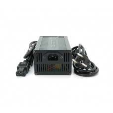 Зарядное устройство для аккумуляторов LiFePO4 48V(58,4V),16S,8A, 384 Вт, штекер Triangle plug (T-tipe / C13 / IEC). ,173x90x50mm. 1.5kg