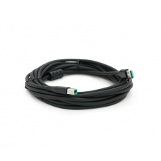 Кабель USB 2.0 VegGieg AM / BM, 5.0m, 1 феррит, Black