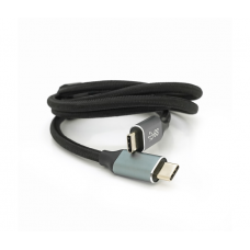 Кабель Type-C to Type-C (USB 3.2 GEN2 male to male), оплетка, Black, длина 1м, поддержка 100W / 10Gbps, 4K60HZ audio / video outpout, BOX