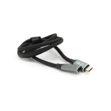 Удлинитель Type-C to Type-C (USB 3.2 GEN2 male to female), оплетка, Black, длина 1м, поддержка 100W / 10Gbps, 4K60HZ audio / video outpout, BOX